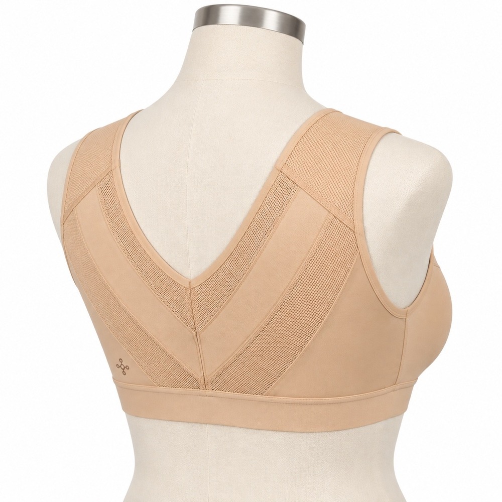 Tommie Copper Shoulder Support Posture Bra Size Small Beige